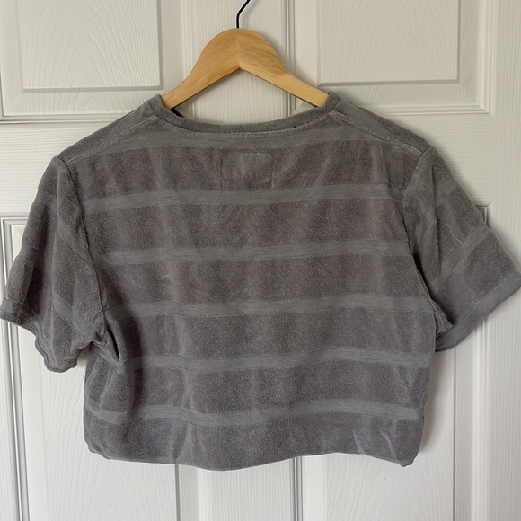 Cropped Terry Cloth Shirt - Picture 5 of 5